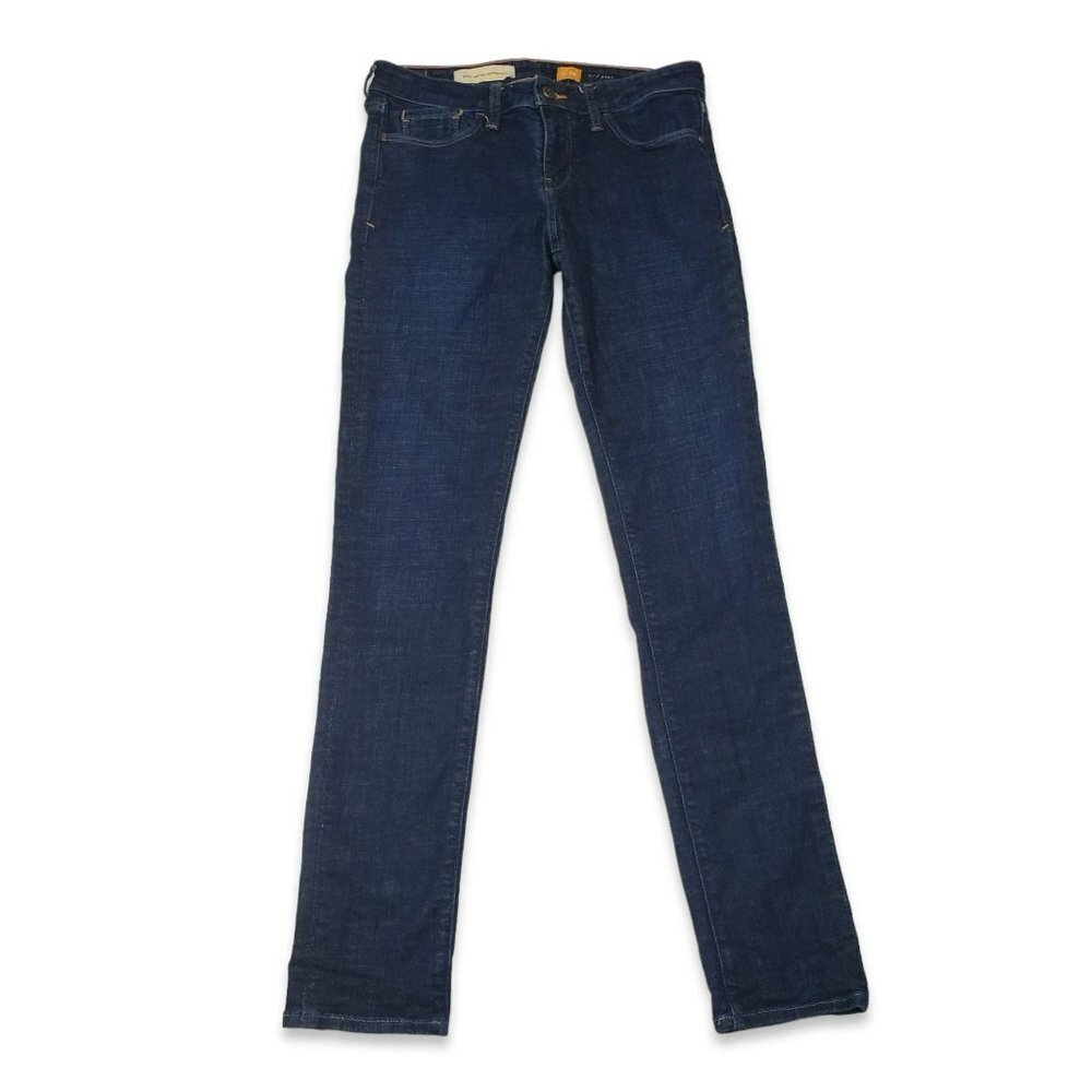 Pilcro and the Letterpress Skinny Jeans Womens 28 Dark Wash Mid Rise